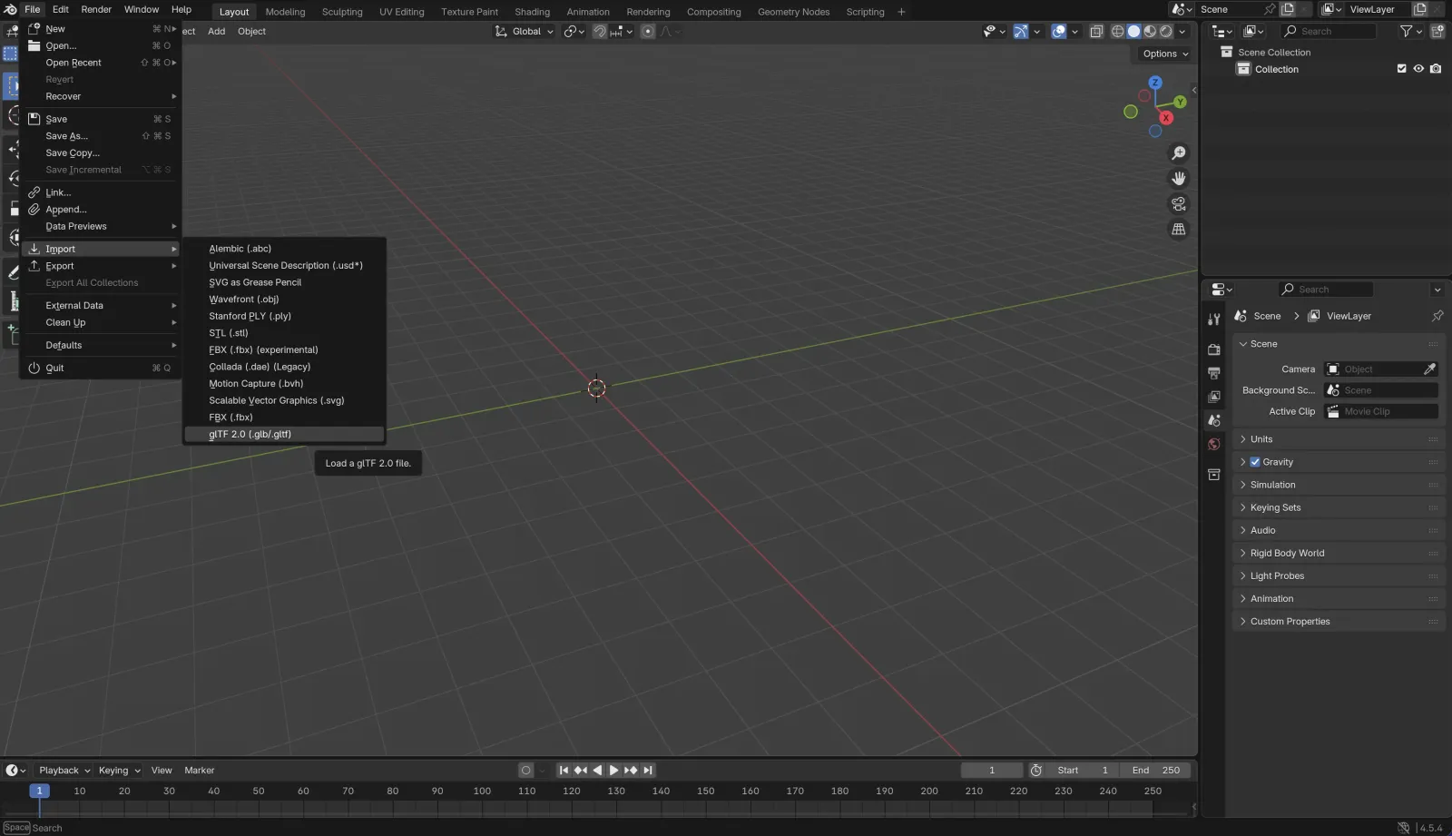 Imported scan in Blender viewport