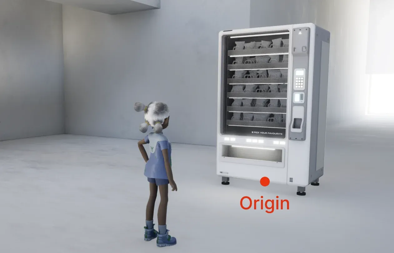 Origin point; world (0,0,0) at avatar feet