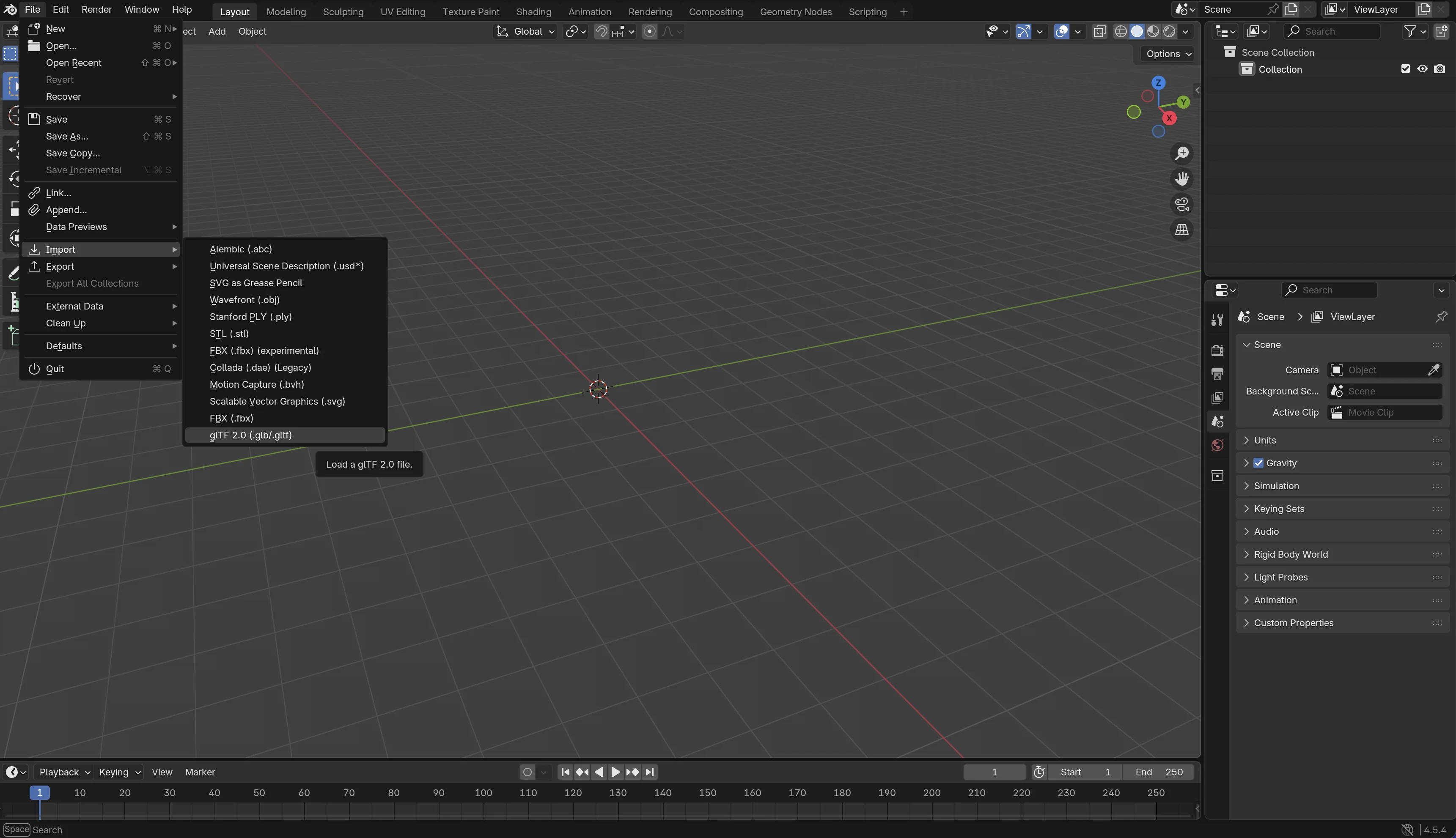 Imported scan in Blender viewport