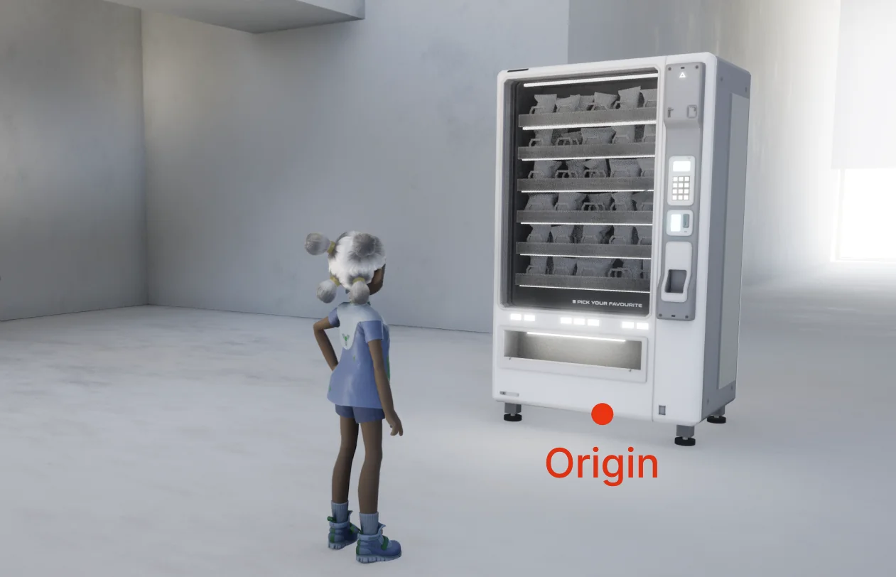 Origin point; world (0,0,0) at avatar feet
