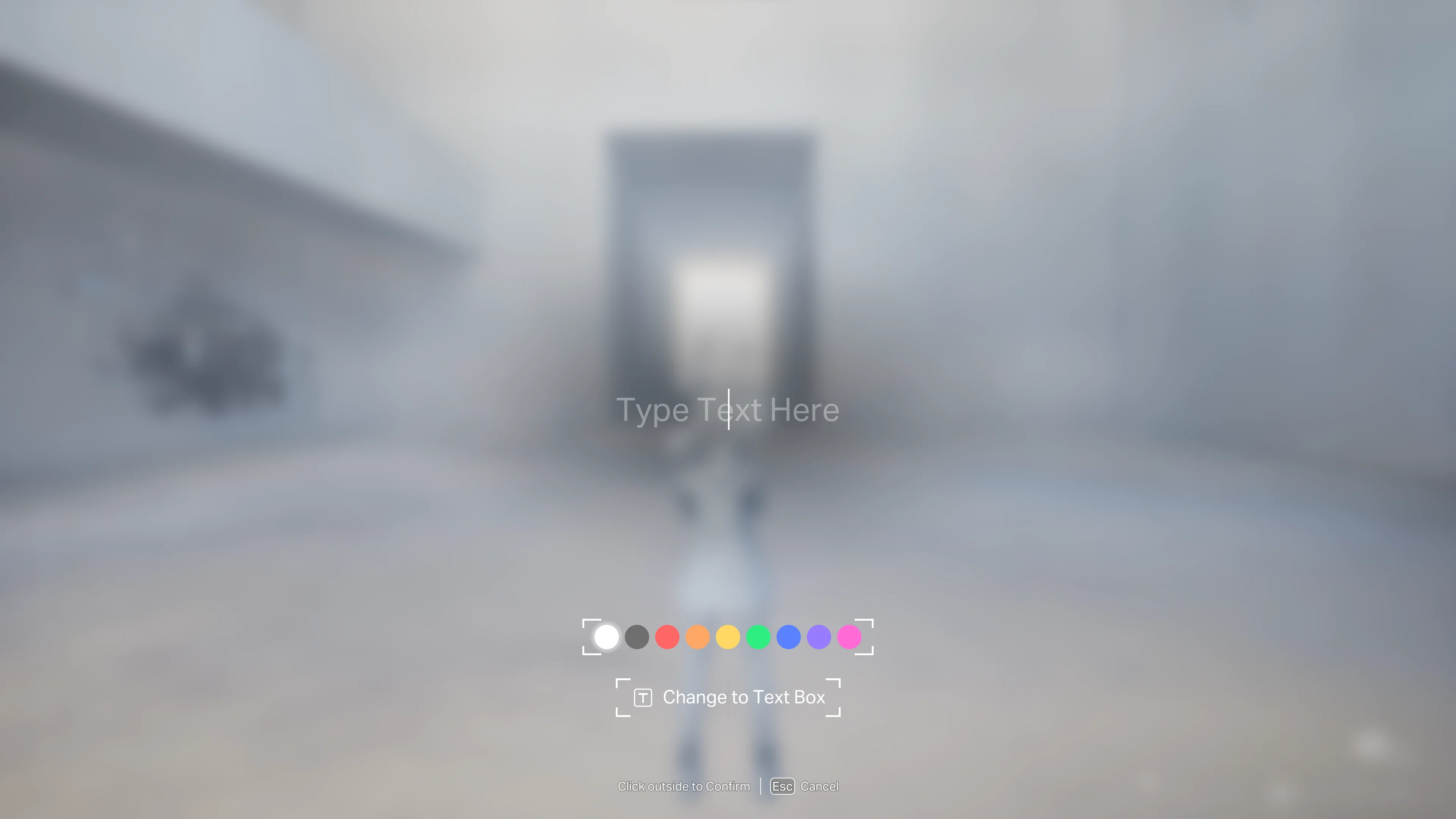 Launching the text patch with T